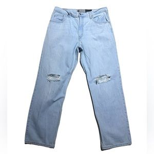 Levi’s Silver Tab Baggy Jeans ‘94 High Rise Straight Leg Distressed Jeans 32